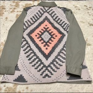 Blu Pepper | NWOT Anthro Utility Army Jacket